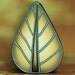 HALF PRICE SALE Yellow Polymer Clay Leaf Cane