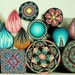 CLEARANCE SALE- Set of 14 Polymer Clay Mini and Kaleidoscope Canes