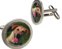 Unique custom dog cufflinks related items | Etsy