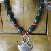 Ethnocentric Mayan Stone Beads and Tuareg Pendant necklace