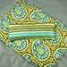Deluxe Back Relief Pack Eye Pillow Set Hot/Cold Therapy Organic Flaxseed Lavender Rice Amy Butler Henna Paisley Turquoise