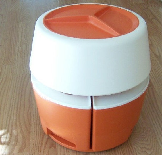 Retro Vintage Canister Turntable Rubbermaid Revolving Mod