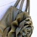 Olive Rose Leather Ruffle Bag by Stacy Leigh SALE