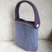 Lavender and Purple EMMA Handbag, Eco Friendly Upcycled Sweater Wool Purse