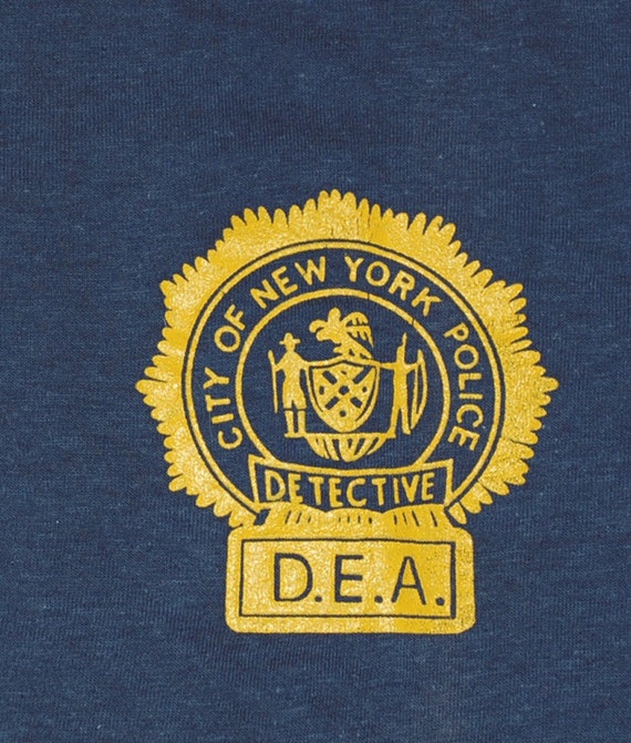 vintage 80s new york nyc DEA nypd cop drugs police badge