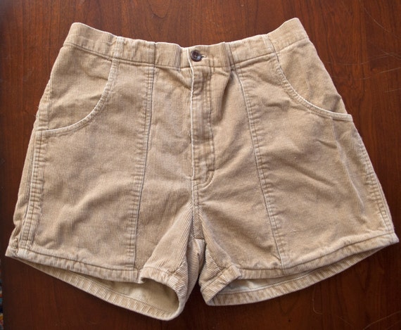 vintage 80s corduroy shorts WEEDS tan ocean pacific by skippyhaha