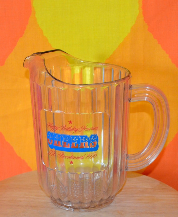 San Francisco Ts >> vintage beer pitcher 1976 CHEERS bicentennial july 4th happy San Francisco Ts >> vintage beer pitcher 1976 CHEERS bicentennial july 4th happy