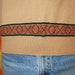vintage 70s tan v-neck soft striped knit polo sweater shirt collared Medium jantzen xoxo love