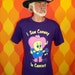 vintage 80s tee shirt i saw CONWAY TWITTY concert purple neon tweety bird guitar t-shirt Large cartoon country music