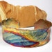 Copper Cuff Bracelet, A Rustic Hammered and Forged Copper Cuff with a Colorful Heat Patina Landscape - Santa Fe