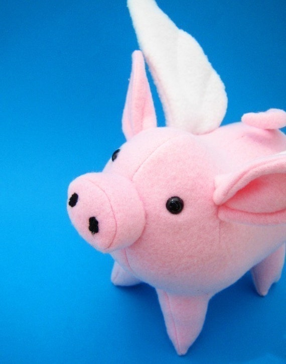 flying pig plush