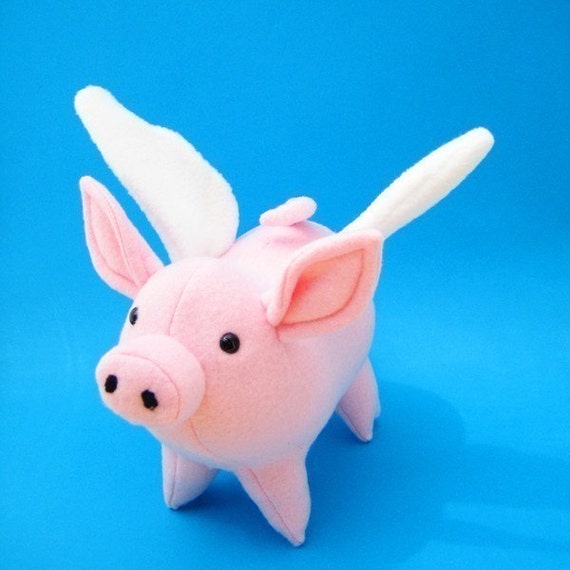 flying pig plush