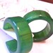 Jade Lucite Hoops - lucite earrings