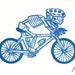El Bicyclist Limited Edition Gocco Serigraph
