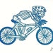 El Bicyclist Gocco Serigraph Artist Proof