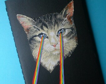 laser-eye kitten pocket journal