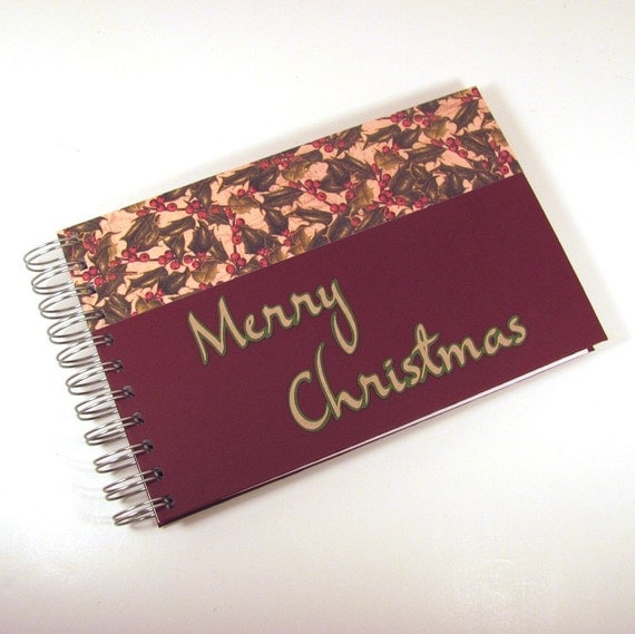 Items similar to Merry Christmas 4x6 Photo Album Scrapbook on Etsy