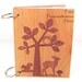 Woodland Baby Album Baby Book - Personalized Engraved Wood Cover