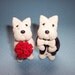 Westie Dog Wedding Cake Topper