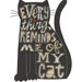 Every Thing Reminds Me of My Cat - 8X10 GICLEE PRINT, typographic collage, Susan Black