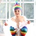 Children's RAINBOW Leg Warmers - Arm Warmers/Leggings for Baby, Toddler, Kid and Tween - Gift for Boy or Girl - Fun and Functional Fashion