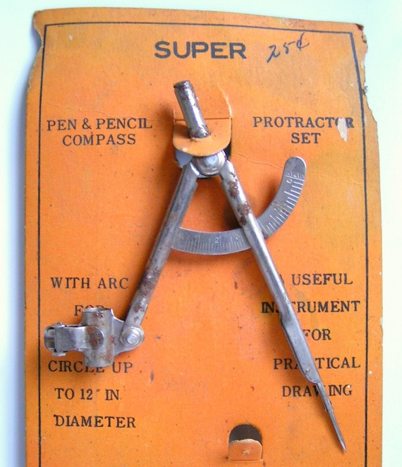 Vintage Compass & Protractor Sets