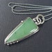 Jade and Silver Bezeled Necklace