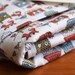 Organic Baby Blanket in FOX in the HENHOUSE, Foxes and Hens Organic Baby Blanket Gift, Receiving Blanket by Organic Quilt Company (Last one)