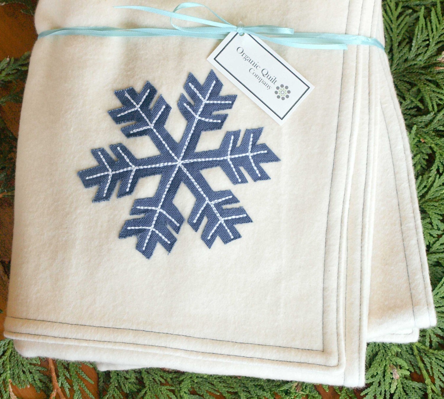 Organic Winter Baby Blanket SNOWDRIFT
