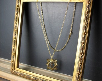Framed Letter Necklace