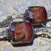 Sonoma Sunset - Artisan Handmade Borosilicate Lampwork Glass and Sterling Silver Earrings long earrings dangle earrings