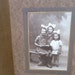 Vintage 3 sisters with white bows French 1900/1910 photographic image