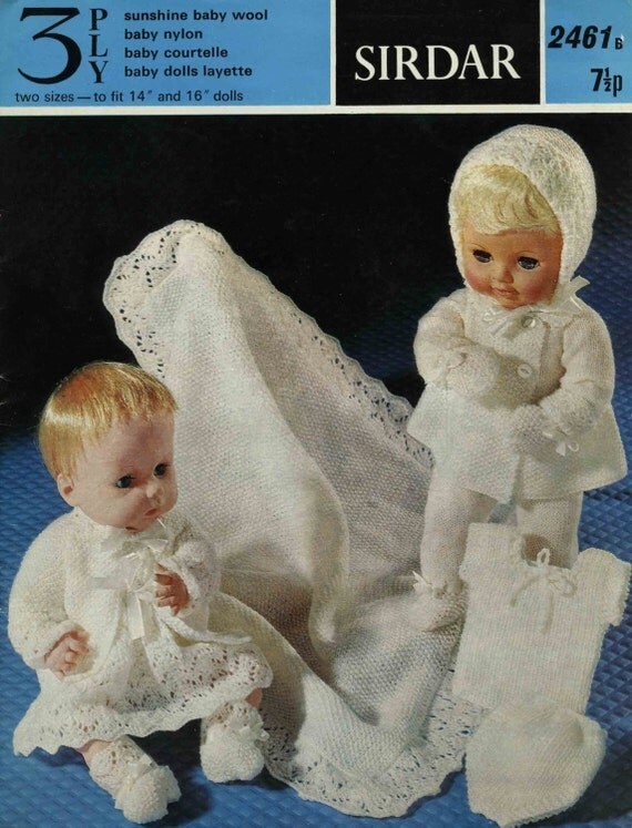 Vintage Baby Doll Layette 14 and 16 Doll