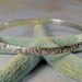 Floral Pattern Bangle Oxidized Sterling Silver - Last One