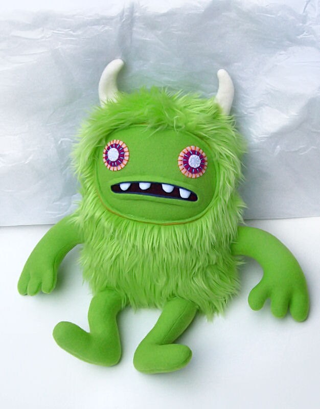 green monster plush toy