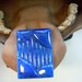 20mmx30mm Art Deco Rectanglular Stones (2) - Lapis Glass