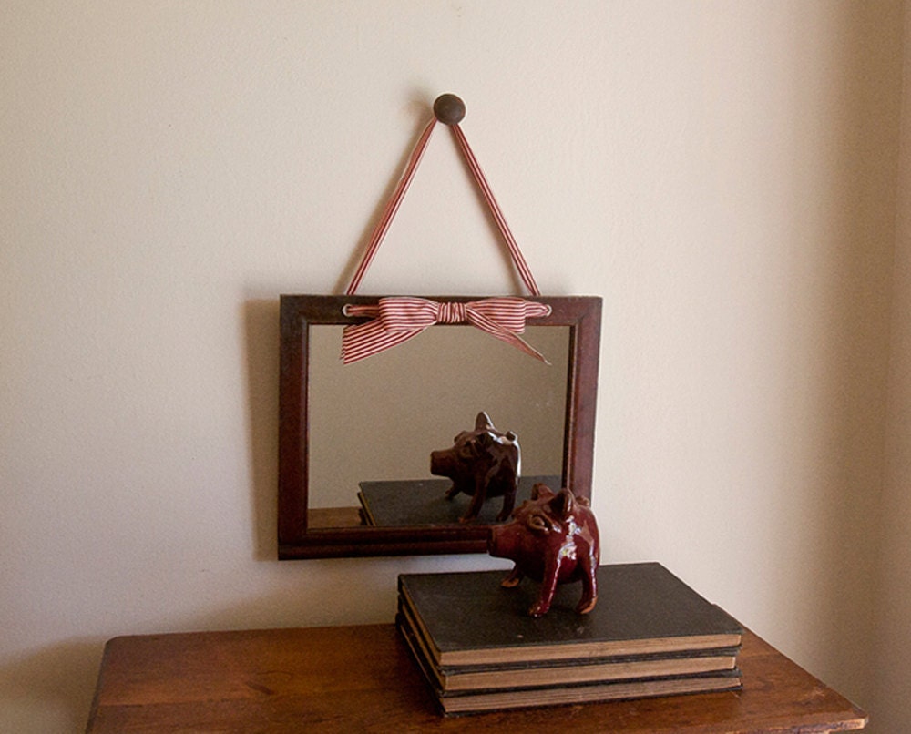 Wall Mirror Recycled Wood Frame Vintage Framed Mirror