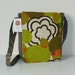 Tessie - messenger bag customized with original vintage fabric.