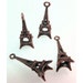 Eiffel Tower charms / pendants Antique copper finish qty 10