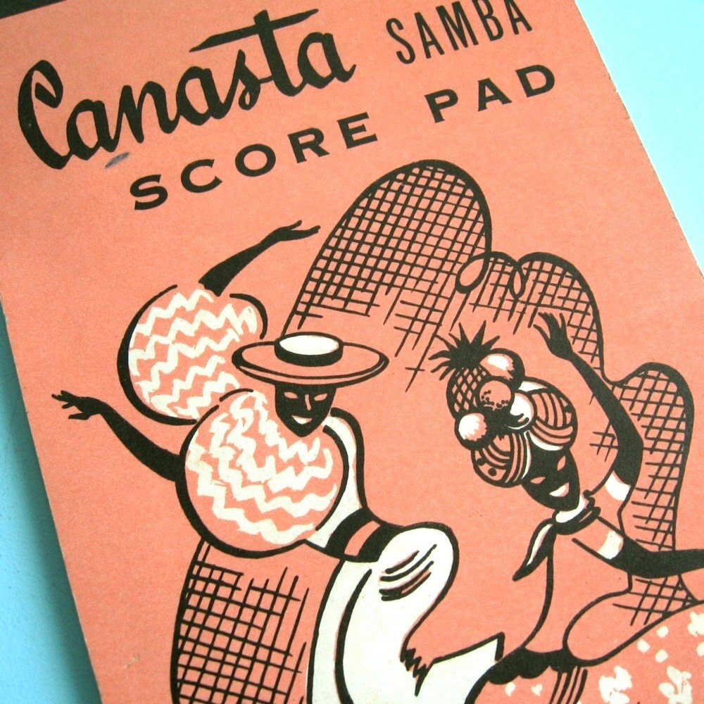 CANASTA Score Pad or SAMBA 39 Sheets