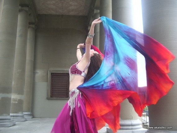 DANCE OF THE SEVEN VEILS SPECIAL belly dance costume silk veil