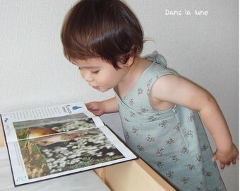 PDF Sewing pattern - Tunic dress for girl- size 3Y to 5Y for 3 sizes