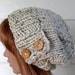 SALE Knit Hat, Womens knit Hat, Winter Hat, Slouchy Beanie Hat, Oatmeal, Winter accessories