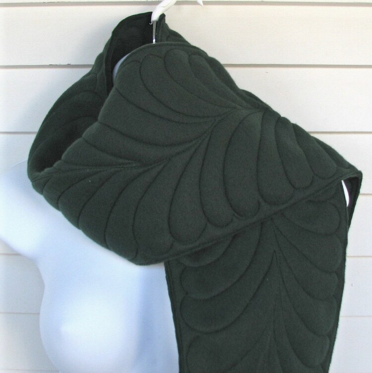 Quilted Fleece Scarf by lmkquilts on Etsy