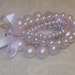Wedding Bridal Light Pink Pearl Bracelet