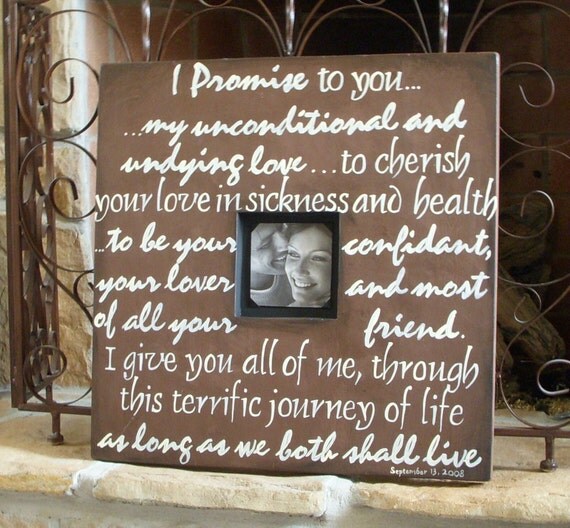 Custom Hand Painted Memory Picture Frame With Quotes