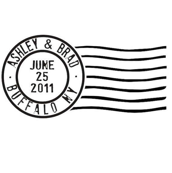 Cancelled postage stamp custom rubber stamp for by stampoutonline