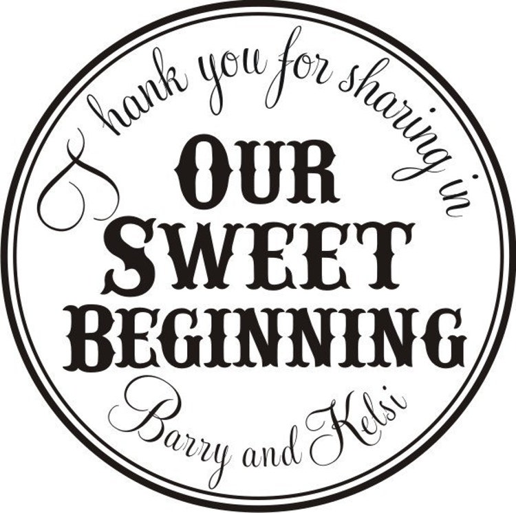 Custom Rubber Stamp to Create Wedding Favors by