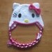 Hello Kitty Ear Flap Hat - Hot Pink - Newborn to Adult Sizes