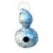 Gourd Bird House Hand Painted Gourds Gourd Art Bird Watcher Gift Blue Gourd Birdhouse Eco Friendly Gift for Men Women Nature Lover Gift OOAK